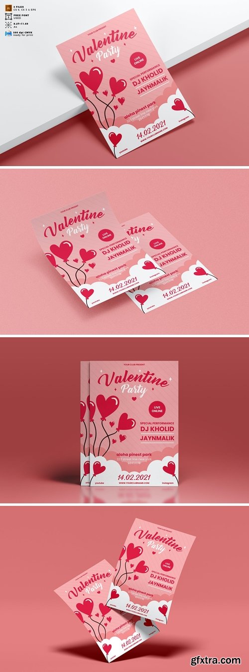 Valentine\'s Day Flyer Template Vol. 06