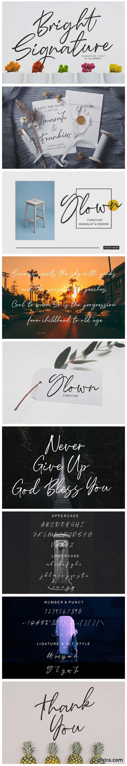 Bright Signature Font