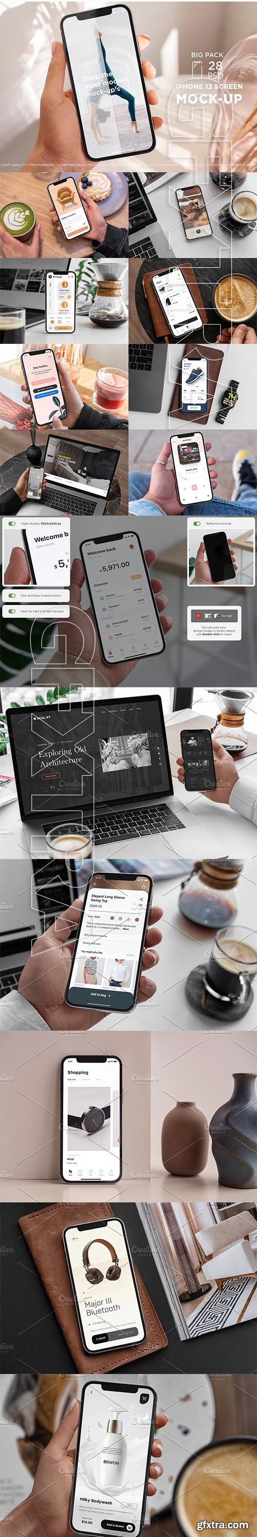 CreativeMarket - iPhone 12 Pro Mockup 5819319