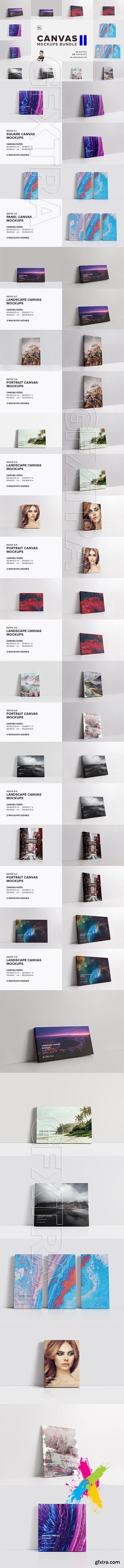 CreativeMarket - Canvas Mockups Bundle 2 5811614