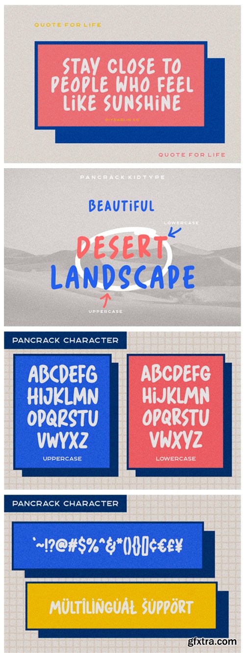 Pancrack Kidtype Font