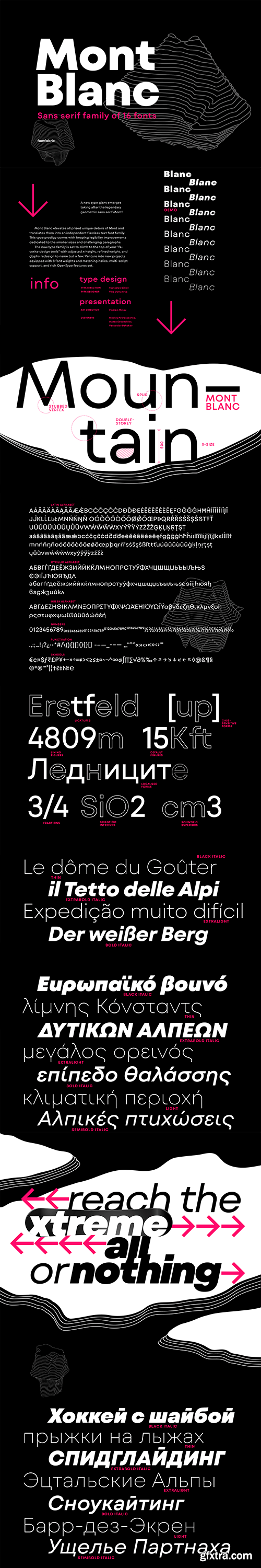 Mont Blanc Font Family