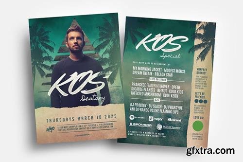 DJ Flyer & Table Tent Template