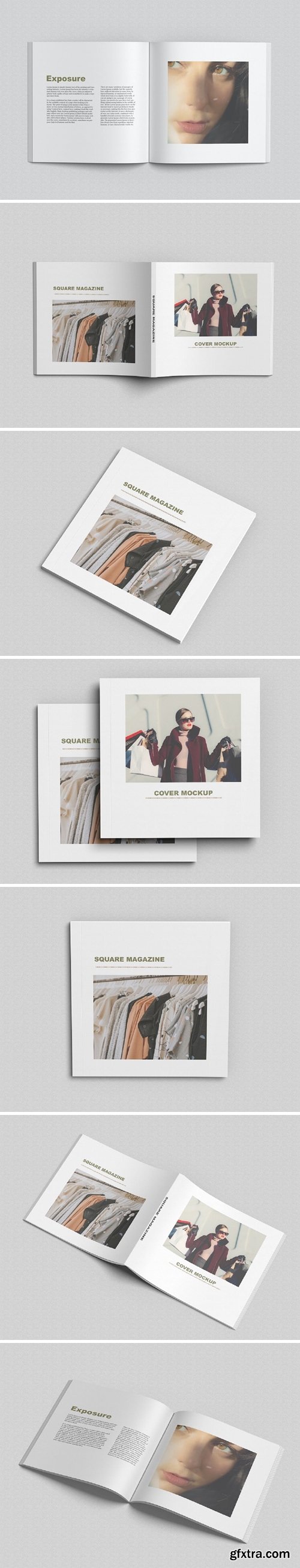 Square Magazine Mockup