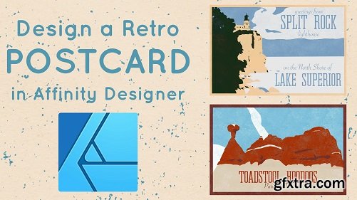 Designing a Retro Postcard in Affinity Designer on iPad