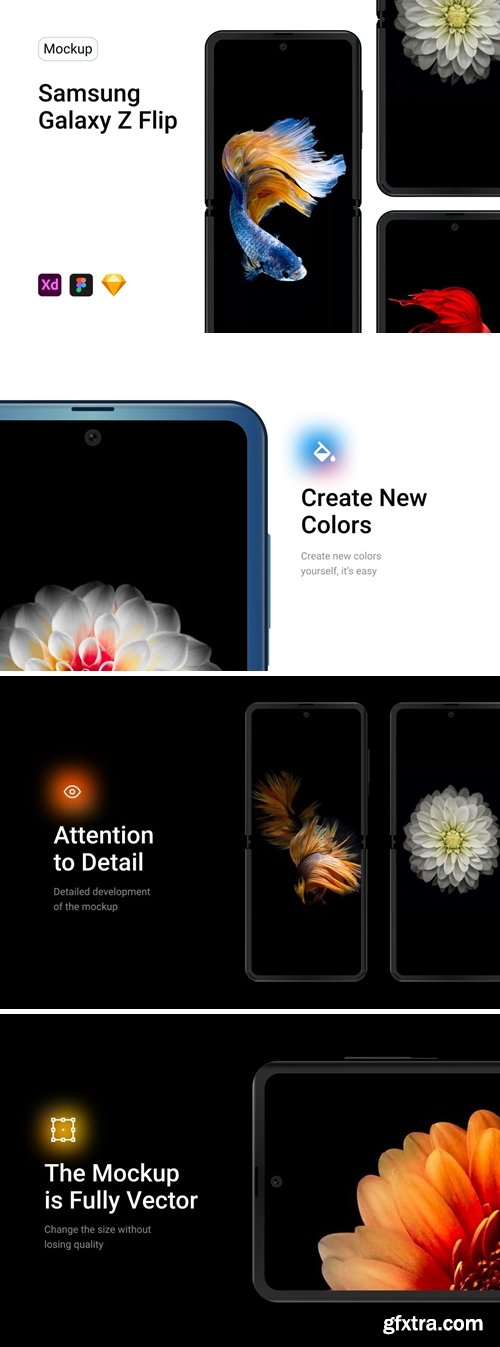 Samsung Galaxy Z Flip mockup