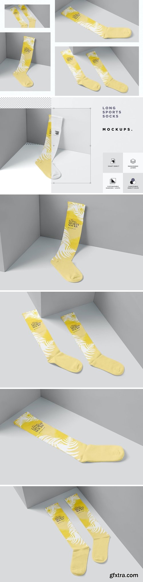 Long Socks Mockups