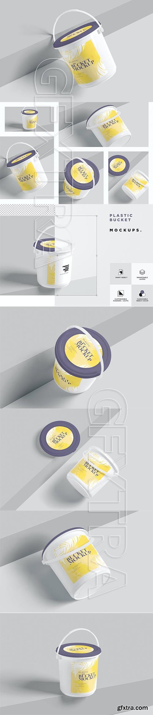 Plastic Bucket Mockups