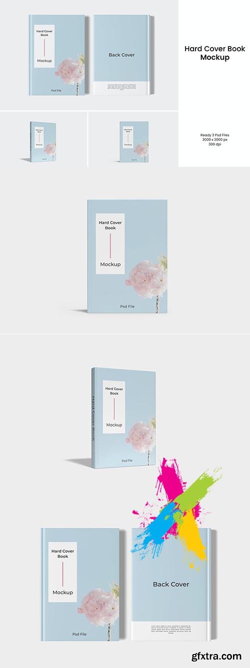 Hard Cover Book Mockup v.2