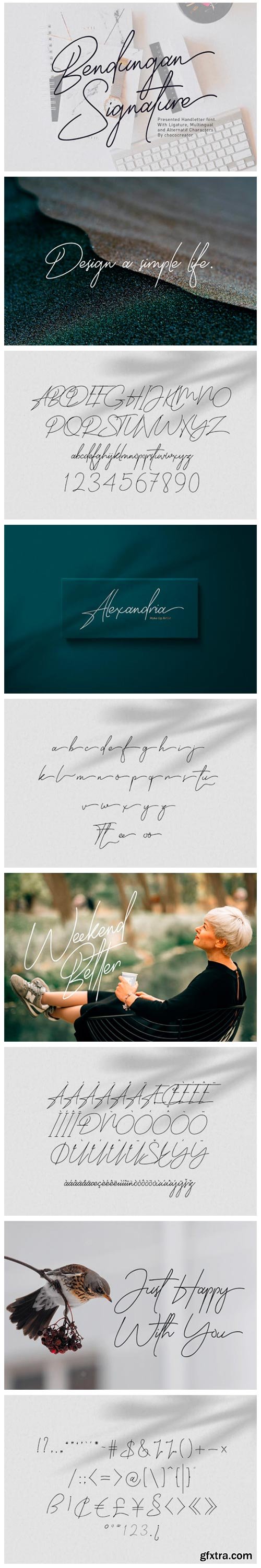 Bendungan Signature Font