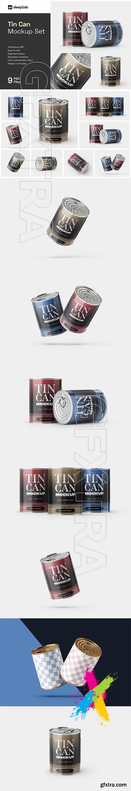 CreativeMarket - Tin Can Mockup Set | Conserve 5806695