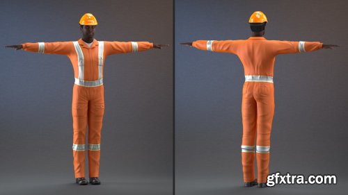 Turbosquid - African American Rescuer Rigged