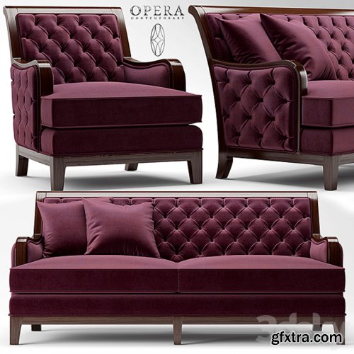 Sofa and chair Opera SEBASTIAN CLASSIC