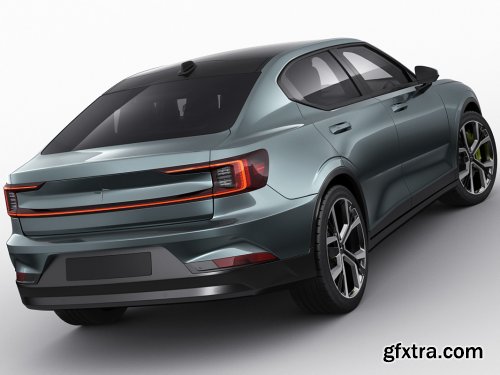  Polestar 2 2020 3D model