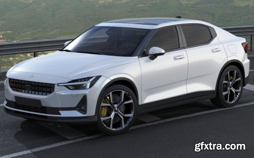  Polestar 2 2020 3D model