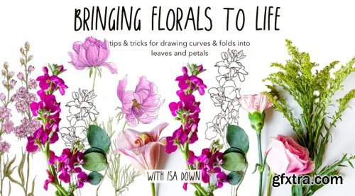  Bringing Florals to Life: Drawing Curves & Folds into Leaves & Petals