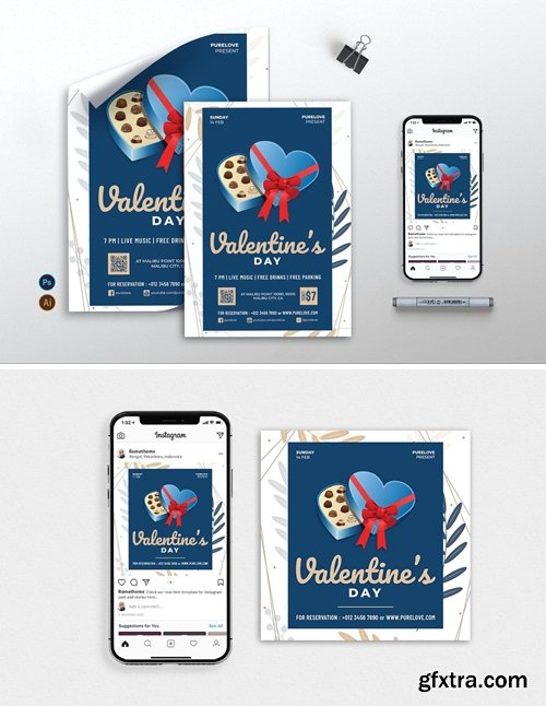 Valentine vol.02 - Flyer, Poster & Instagram RB