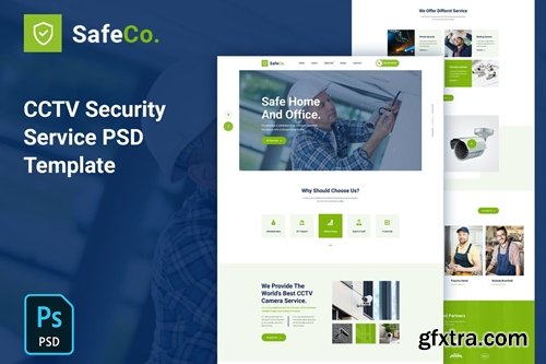 SafeCo - CCTV Security Service Agency PSD Template