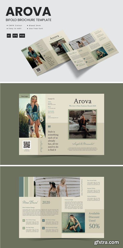 Arova - Bifold Brochure Template