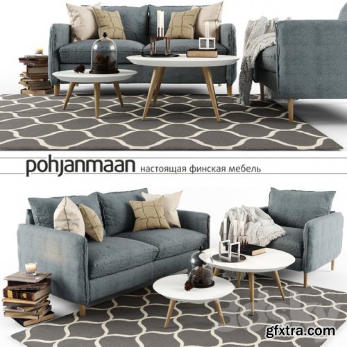 Pohjanmaan sofa and decor