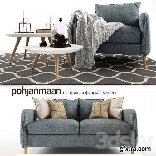 Pohjanmaan sofa and decor