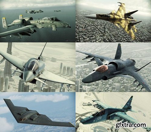 142 Aircrafts 3d Models Collection