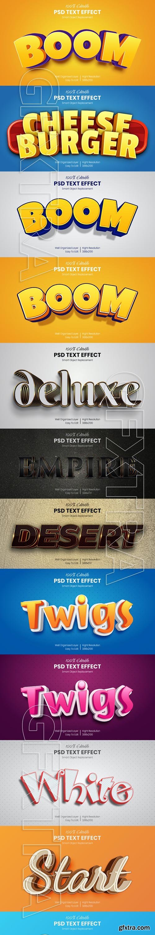 CreativeMarket - 40 Luxury & Cartoon Photoshop Text Effects - Golden & Comic Styles 29800611