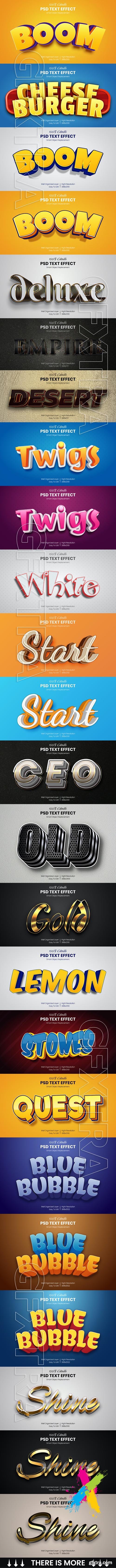 CreativeMarket - 40 Luxury & Cartoon Photoshop Text Effects - Golden & Comic Styles 29800611