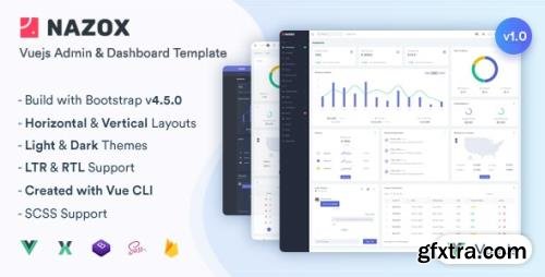 ThemeForest - Nazox v1.0.0 - Vuejs Admin & Dashboard Template - 29771983