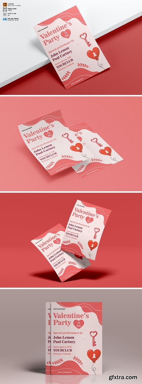 Valentine\'s Day Flyer Template Vol. 07