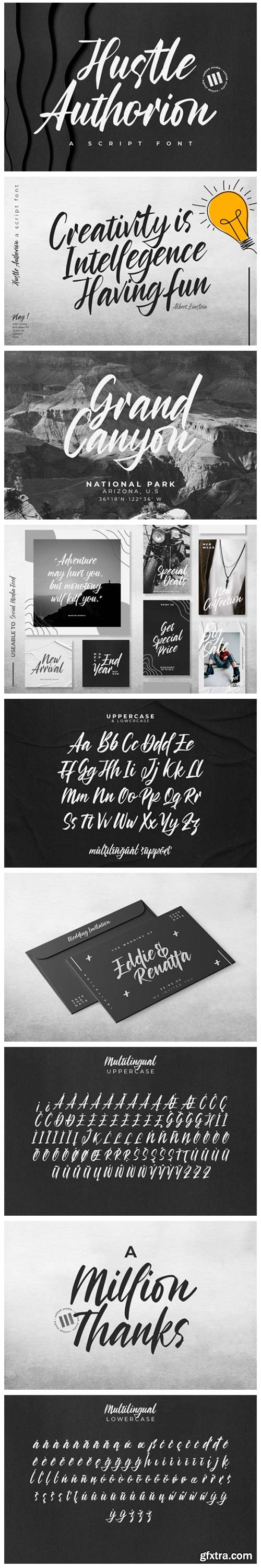 Hustle Authorion Font