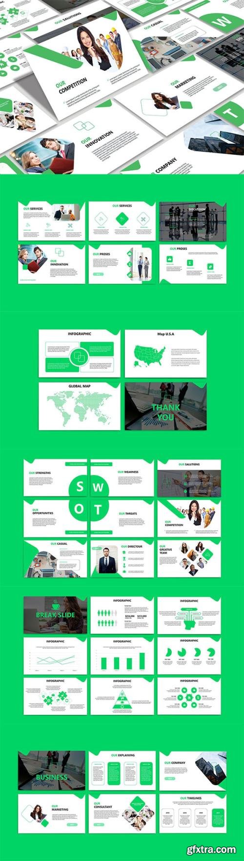 Business Powerpoint, Keynote and Google Slides Template