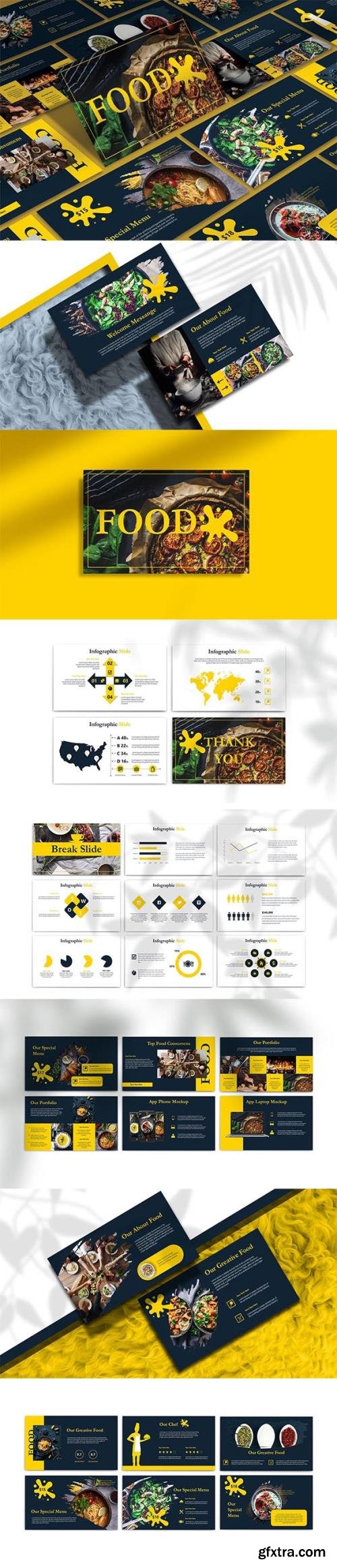 FOOD Powerpoint, Keynote and Google Slides Template 