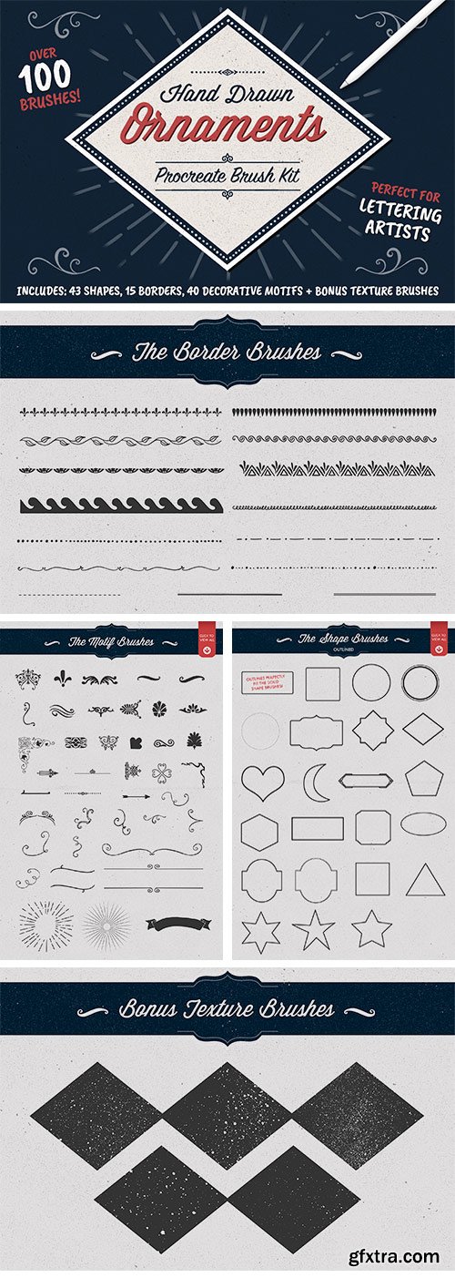 Shape and Ornament Brushes for Procreate 339338