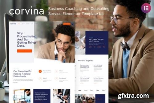 ThemeForest - Corvina v1.0.0 - Business Coaching & Consulting Service Elementor Template Kit - 30336692