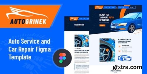 ThemeForest - Autogrinek v1.0 - Auto Service and Car Repair Figma Template - 28213008