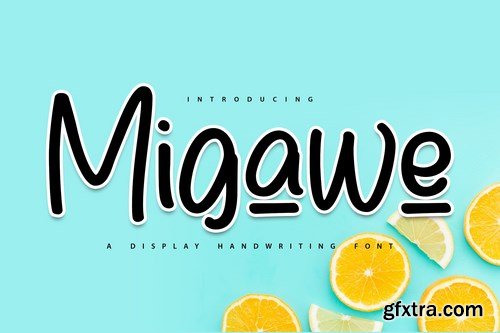 Migawe Display Handwriting Font