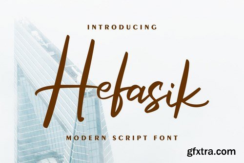 Hefasik Modern Script Font