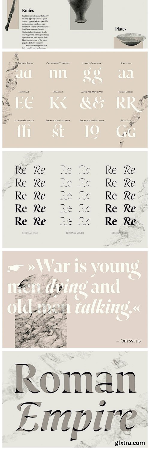 Resonay Font Family