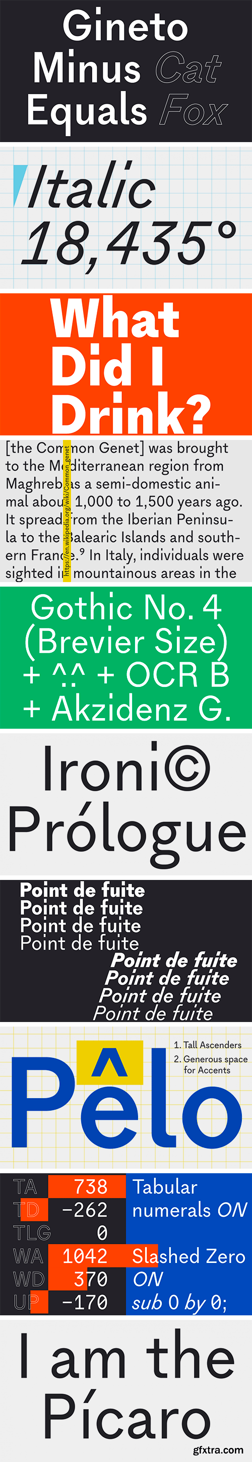 Gineto Font Family