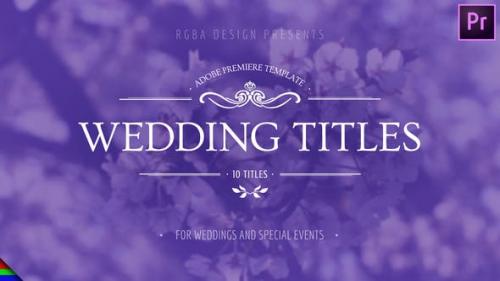 Videohive - Floral Wedding Titles - Premiere Pro | Mogrt