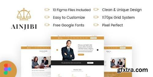 ThemeForest - Ainjibi v1.0 - Attorney and Lawyer Figma Template - 29115023