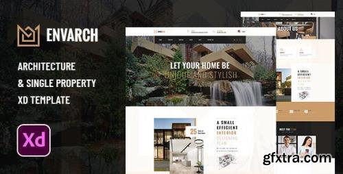 ThemeForest - EnvArch v1.0 - Architecture and Single Property XD Template - 29594175