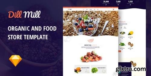 ThemeForest - Dillmill v1.0 - Organic and Food Store Sketch Template - 29603827