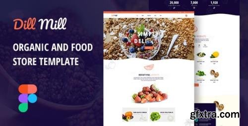 ThemeForest - Dillmill v1.0 - Organic and Food Store Figma Template - 29603870