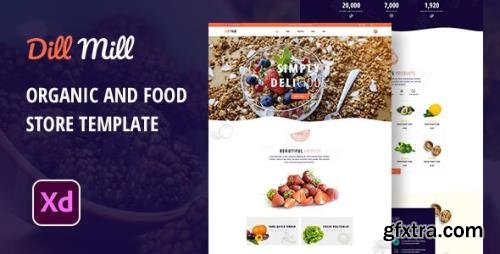 ThemeForest - Dillmill v1.0 - Organic and Food Store XD Template - 29603901