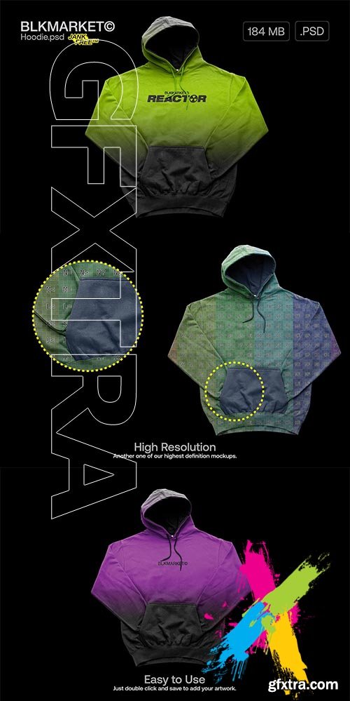 CreativeMarket - Hoodie.psd - Pullover Mockup 5755616