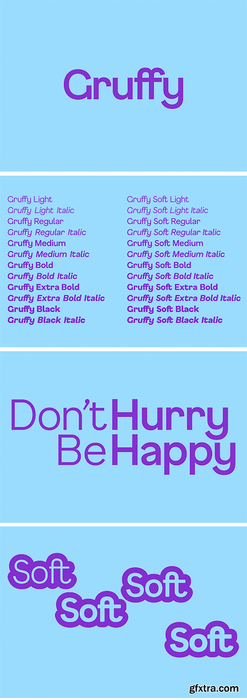 F37 Gruffy Font Family