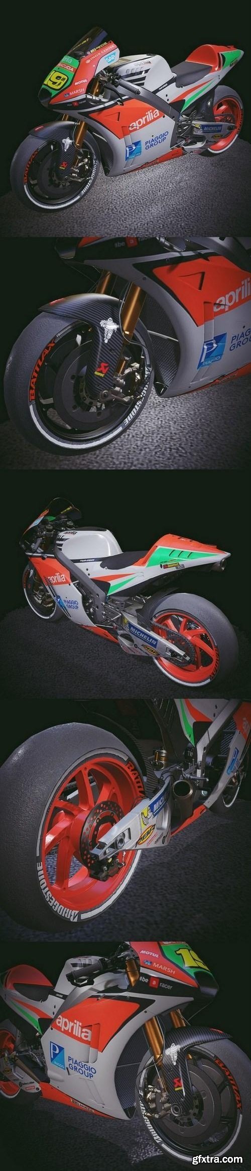 Aprilia Bike 3D Model