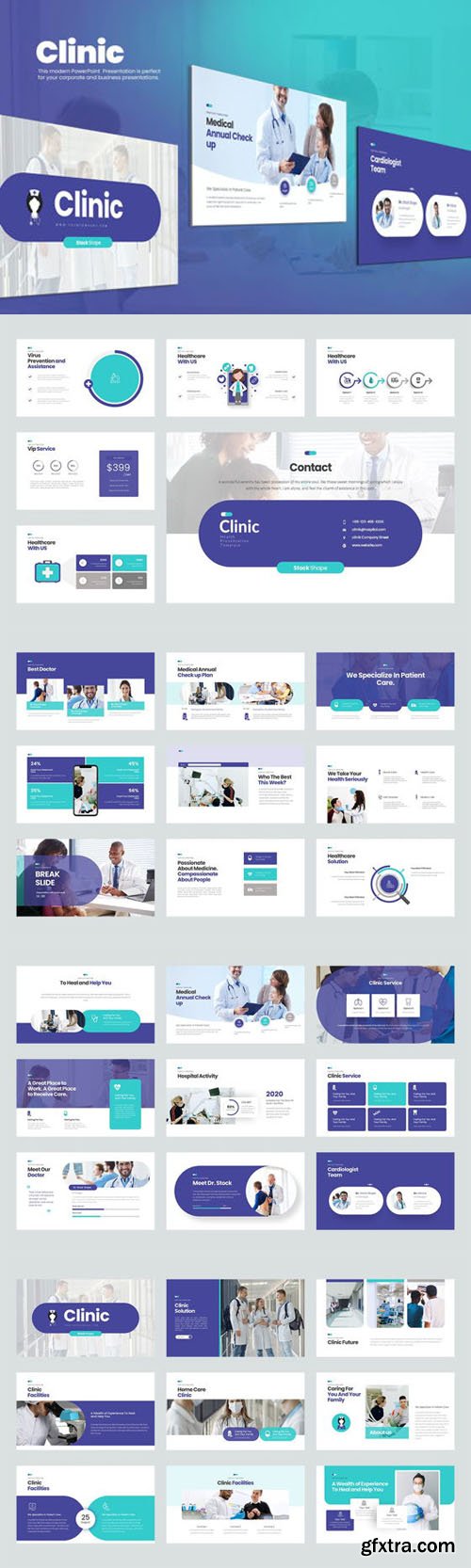 Clinic PowerPoint, Keynote, Google Slides Presentation Templates